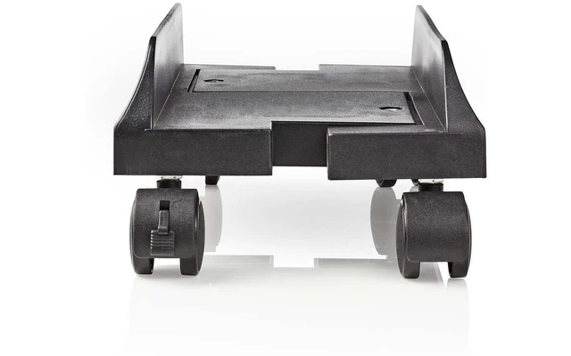 Soporte de Escritorio - Anchura Ajustable - 4 Ruedas Pivotantes con Bloqueo - Nedis CSTD100BK