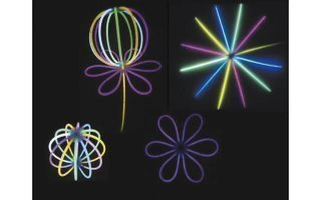 Juego de barras luminiscentes Ø0.5 X 20CM - Amarillo