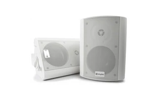 SkyTec Juego de altavoces amplificados 2 vias 5", 100W , blanco