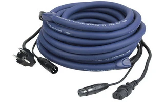 Cable de alimentación + señal Dmx Xlr 15 m