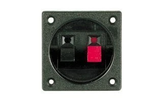 Conjunto de 2 bornes para altavoz- cuadrado 55 x 55mm