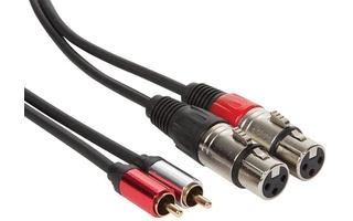 Cable XLR Hembra a RCA Macho - 1.2 metros