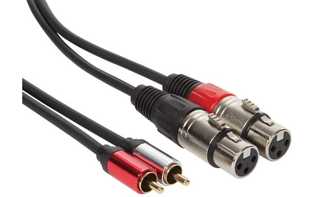 Cable XLR Hembra a RCA Macho - 1.2 metros