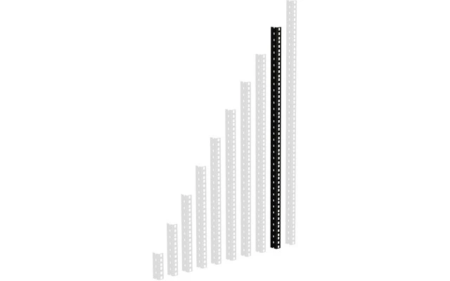 Adam Hall 61535B18 Perfil de rack negro 18 unidades de altura