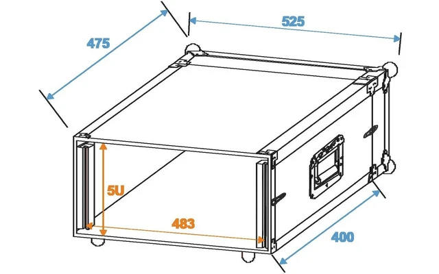 ROADINGER Rack de efectos 5U
