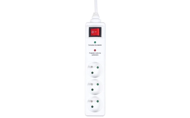 Protector contra sobrevoltaje de 3 vías 1.5 m