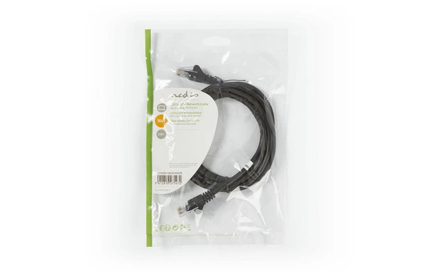 Cable de Red CAT5e UTP - RJ45 Macho - RJ45 Macho - 2,0 m - Negro