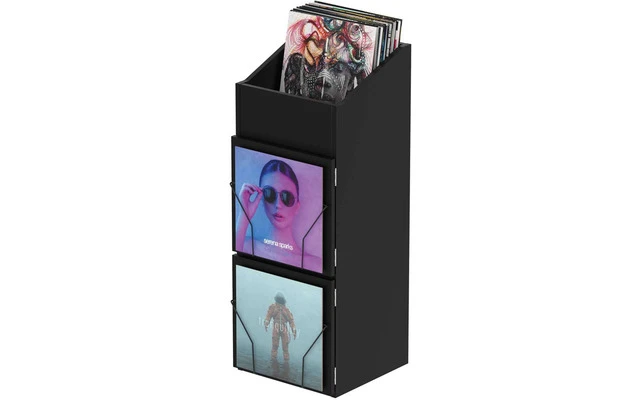 Glorious Dj Record Box Display Door Black