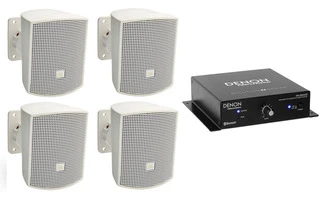 Denon DN-200AZB + JBL Control 52 Blanco ( 2 Parejas )