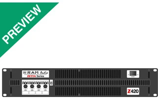 Ram Audio Z 420 - Amplificador de PA 4 x 500 W 2 Ohmios