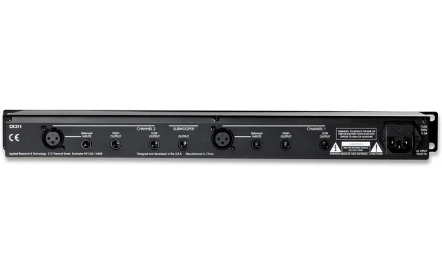 ART Audio CX311 2-Way Stereo Crossover con salida extra para Sub