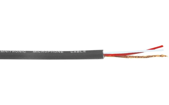 Omnitronic Microphone cable 2x0.22 100m negro