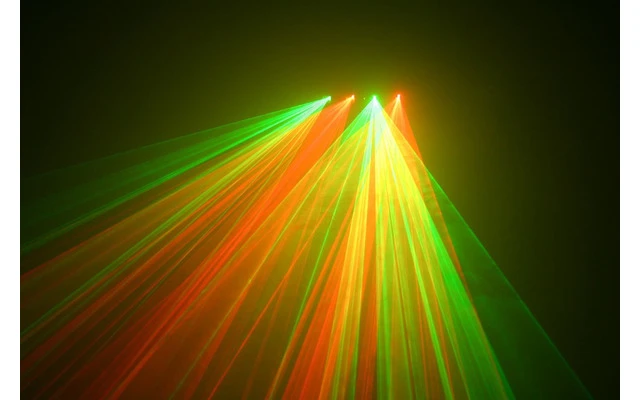 Efecto laser DMX de 4 rayos rojo/verde DMX 200mW