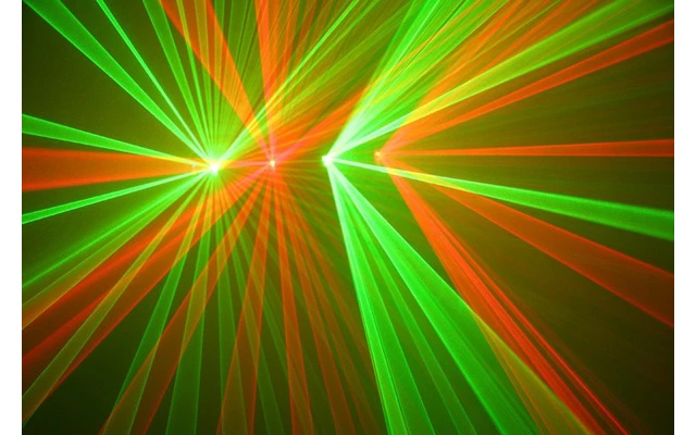 Efecto laser DMX de 4 rayos rojo/verde DMX 200mW