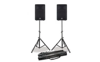 2x Yamaha DBR 12 + Pareja tripode altavoces