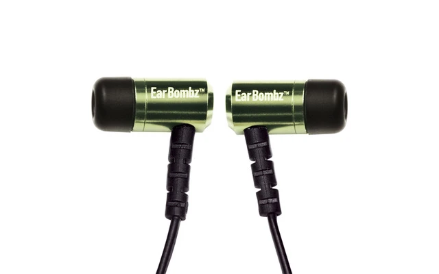 EARBOMBZ EB Pro Green - Auriculares In-Ear profesionales para estudio con micrófono multifunción