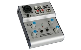 Mini mesa de mezclas audio con puerto USB