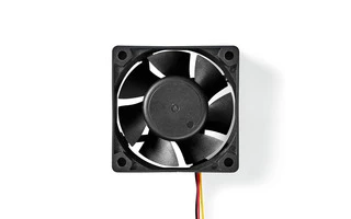 Ventilador para Ordenador - CC - 60 mm - 3 Pines - Silencioso - Nedis DCFAN6025BK