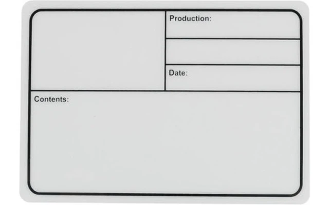 DAP Audio Flightcase Label 77x127 mm