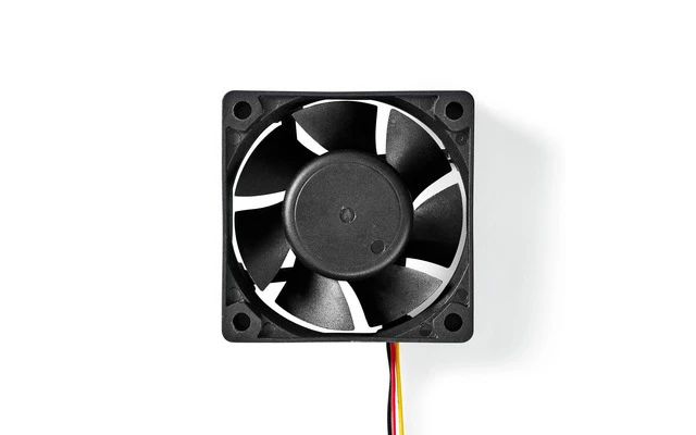 Ventilador para Ordenador - CC - 60 mm - 3 Pines - Silencioso - Nedis DCFAN6025BK