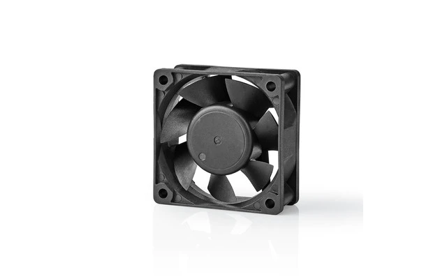 Ventilador para Ordenador - CC - 60 mm - 3 Pines - Silencioso - Nedis DCFAN6025BK