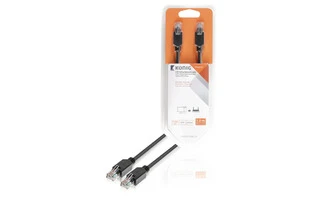 Cable de red UTP CAT5e de RJ45 macho a macho de 1,00 m en gris - König KNC85100E10