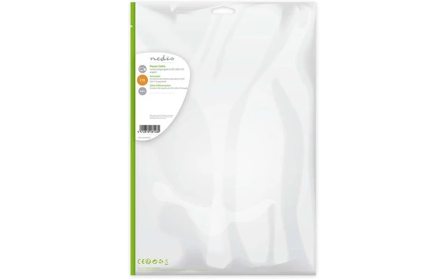 Cable de alimentación - Schuko Macho en Ángulo - IEC-320-C13 en Ángulo - 5,0 m - Negro