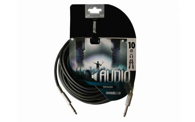 Cable altavoz profesional mono 6.35mm a mono 6.35mm azul (10m)