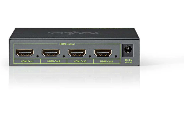 Divisor HDMI - 4 puertos - 1 entrada HDMI - 4 salidas HDMI - 4K2K a 60fps/HDCP 2.2 - Nedis VS
