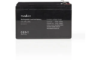 Batería Recargable de Plomo-Ácido de 12 V - 15000 mAh - 151 x 98 x 95 mm - Nedis BALA1500012V