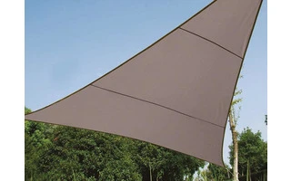 Vela de sombra triangular - 5 x 5 x 5m, COLOR: GRIS TOPO