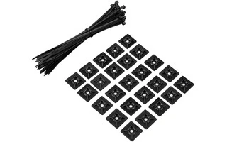 RockBoard Cable Set 50 Cableties & 25 Cableties Holder