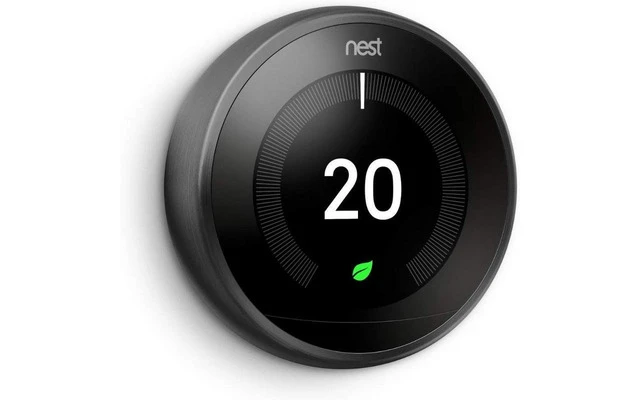 Google Nest Learning Thermostat 3º Generación Termostato Inteligente Negro