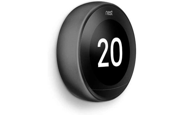 Google Nest Learning Thermostat 3º Generación Termostato Inteligente Negro