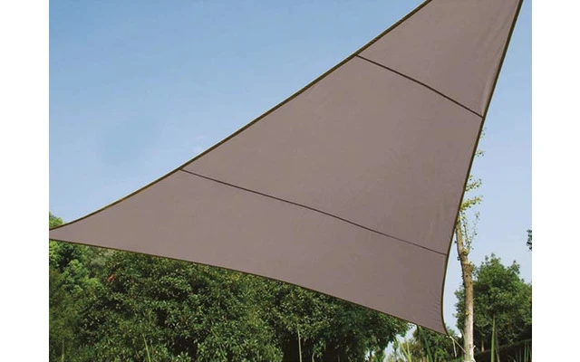 Vela de sombra triangular - 5 x 5 x 5m, COLOR: GRIS TOPO