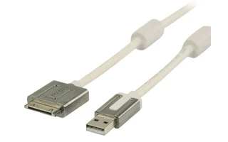 Interconexión USB Apple de alto rendimiento, conector Dock macho - USB macho, 0,50 m, blanco