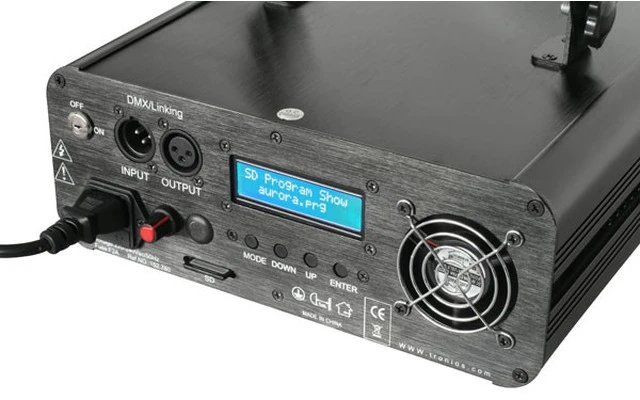 Cronus Laser de Animacion R/G/Y DMX / SD