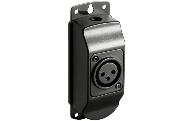 Adam Hall SLED 1 B XLR 3 - Base de montaje para lámpara flexo con XLR de 3 pines