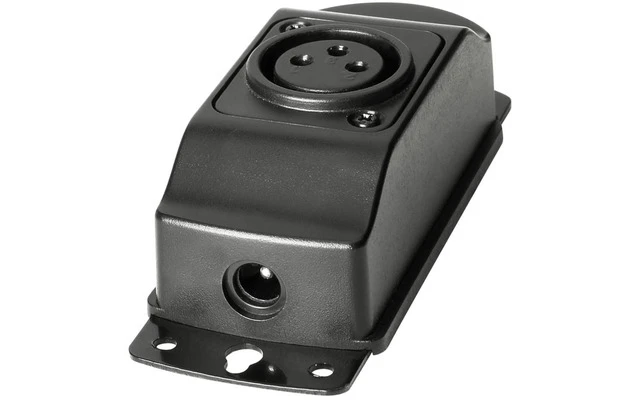 Adam Hall SLED 1 B XLR 3 - Base de montaje para lámpara flexo con XLR de 3 pines