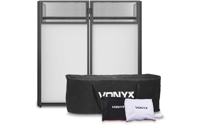 Vonyx DB4 Pro Sistema de cabina DJ plegable de 4 cuerpos