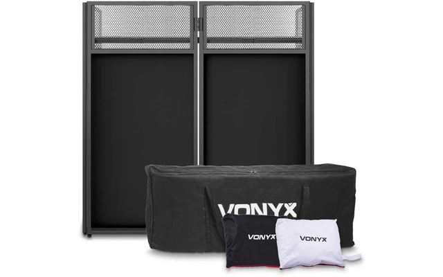 Vonyx DB4 Pro Sistema de cabina DJ plegable de 4 cuerpos