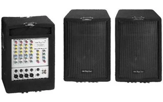 Sistema amplificado estéreo portatil