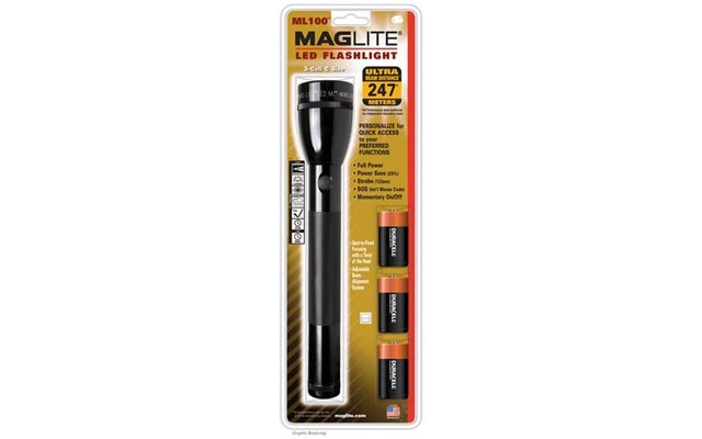 MAGLITE ML100 3C LED - COLOR NEGRO