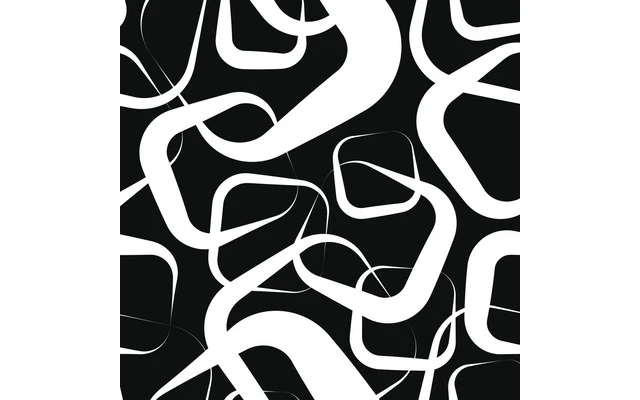 Adam Hall Hardware Imageboard 7 SQUARES B/W Tablero de abedul con motivo de Rectángulos blancos/