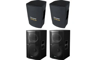 2x Pioneer DJ XPRS-12 con fundas originales