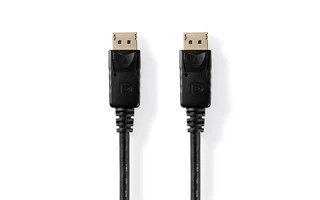 Cable DisplayPort 1.4 - DisplayPort Macho - DisplayPort Macho - 2,0 m - Negro - Nedis CCGT37014B