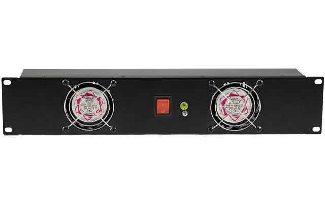 Omnitronic Z-19 Panel Frontal con 2 Ventiladores cableados 2U