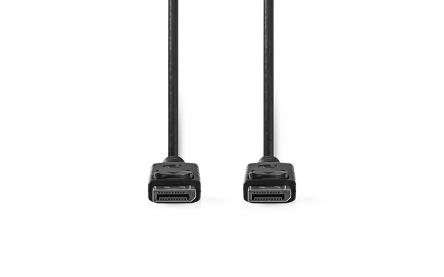 Cable DisplayPort 1.4 - DisplayPort Macho - DisplayPort Macho - 2,0 m - Negro - Nedis CCGT37014B