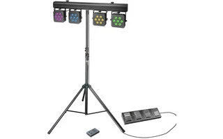 Cameo Multi PAR 3 SET - Set de proyectores LEDquadro colores 28 x 8 W con estuche de transporte,