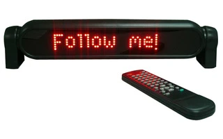 Letrero luminoso rojo con mando a distancia - 432 x 92mm